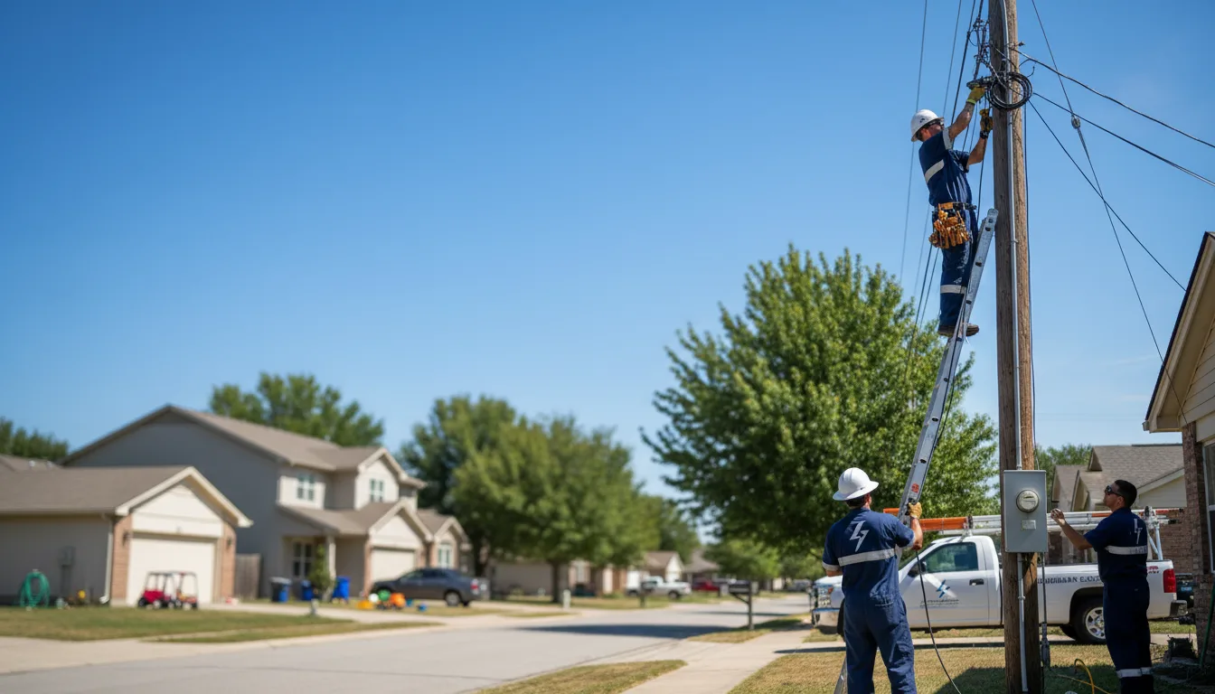 Residential electrician providing installation services in Grabill, IN
